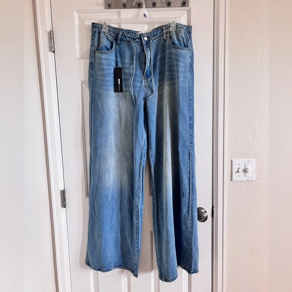 Fashion Nova Viral Jeans - wide leg TALL - Picture 1 of 5